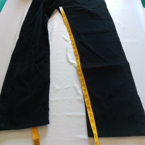 Levi's 505 Regular Fit white tab black Corduroy Pants Size 34 - Picture 5 of 9